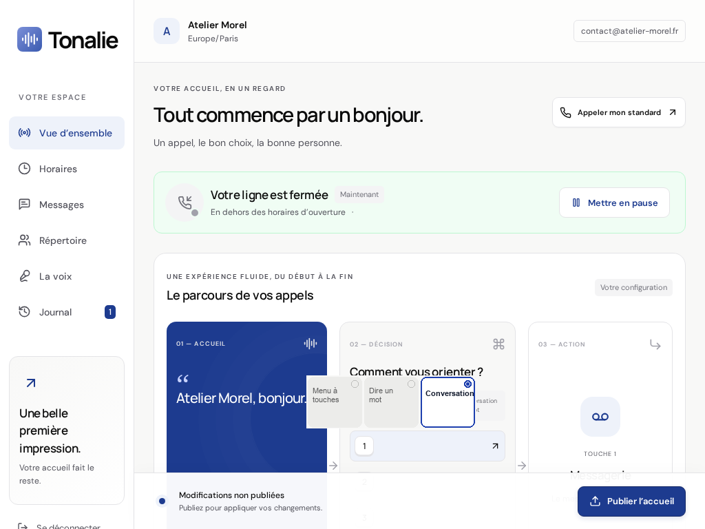Tonalie studio — overview
